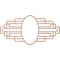 Ekena Millwork Elizabeth Wood Fretwork Pierced Ceiling Medallion, Cherry, 38"W x 19"H x 10 1/2"IW x 18"IH x 1/4"T CMWP38X19X0250EBCH - alternate 5